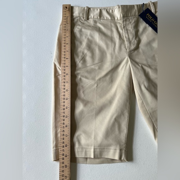 Ralph Lauren Women's Khaki Knee-Length Golf Shorts Size 2 NWT - Picture 7 of 11